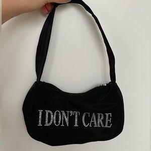 PRAYING rhinestone shoulder bag